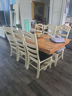 Dining table big 6 chairs