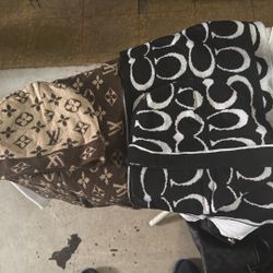 LV and COACH beanie And Scarf 