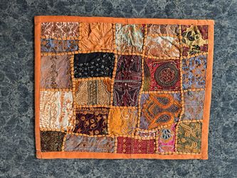 Orange Pillow Cover Or Place Mat 14”x 20”