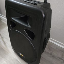 Speaker QuantumFX QFX SBX-1501 TwoWay Builtin Amplifier Speaker                     Bocina