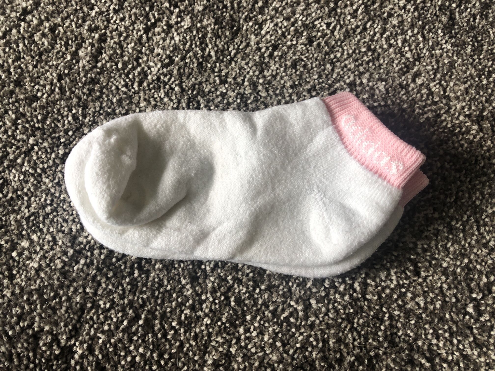 Adidas Socks Pink And White Single Pair $2