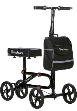 BlessReach Steerable Knee Scooter – Black – $45