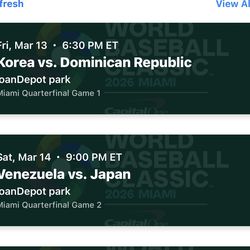 WBC Dominicana vs Korea