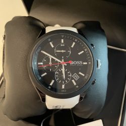 Hugo Boss watch, Brand New, Chronograph Velocity White Silicone Strap for  Sale in Irvine, CA - OfferUp