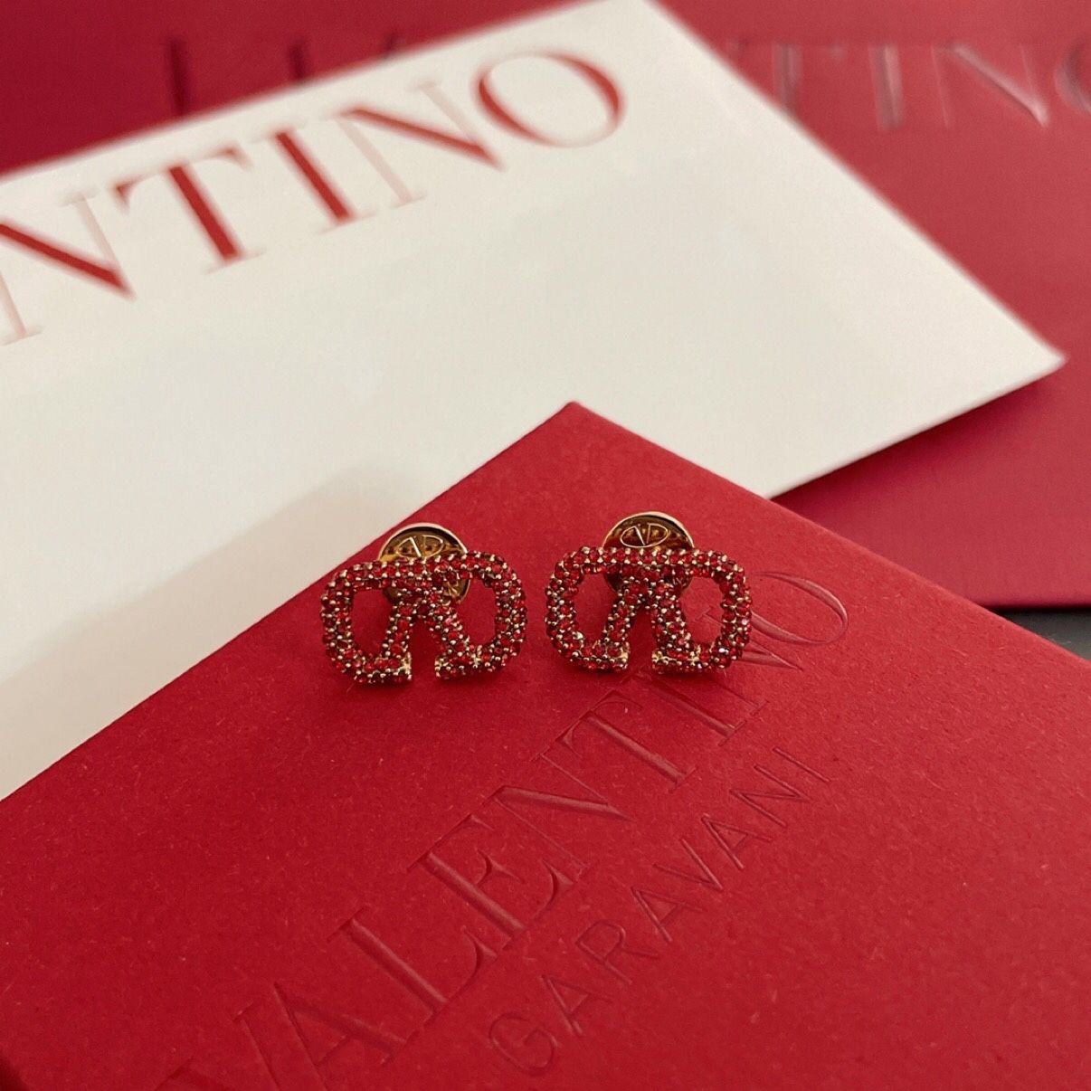 Full diamond earrings
