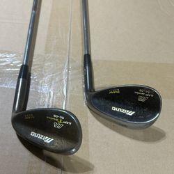 Mizuno MP T Series RAW Haze 56 & 60 degree Lob & Sand Wedge (For both). 