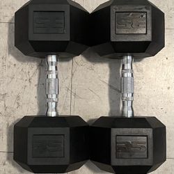 Set of 35 Pound Hex Dumbbells