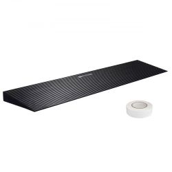 .6" Rise Cuttable Threshold Ramp for Sweeping Robot, 35.4" Wide Natural Rubber Wheelchair Ramp, Non-Slip Solid Rubber Ramp with Double-Sided Tape for 