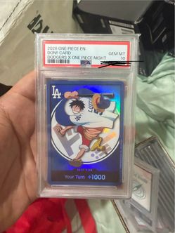 PSA 10 One Piece Dodgers x One Piece Night Don!! Card