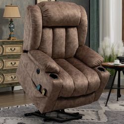 Power Lift Recliner Chair with Cup Holders
