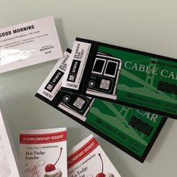 SF Cable Car Ticket And Hotel Complementary Sundae 