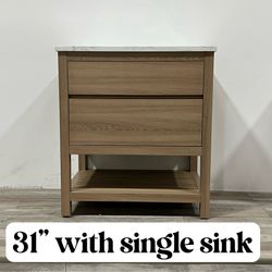 31" Bathroom Vanity Stone Countertop (Open Box)