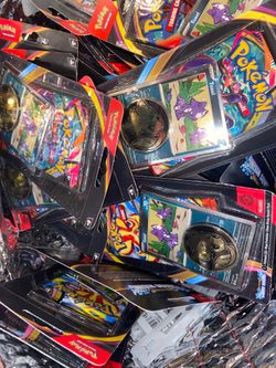Pokémon trading cards, $7-8 per pack. 53 Chaos Rising booster packs
