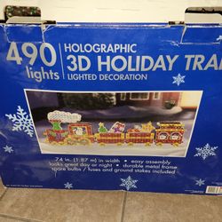 CHRISTMAS TRAIN WITH LIGHTS DECOR FOR SALE!