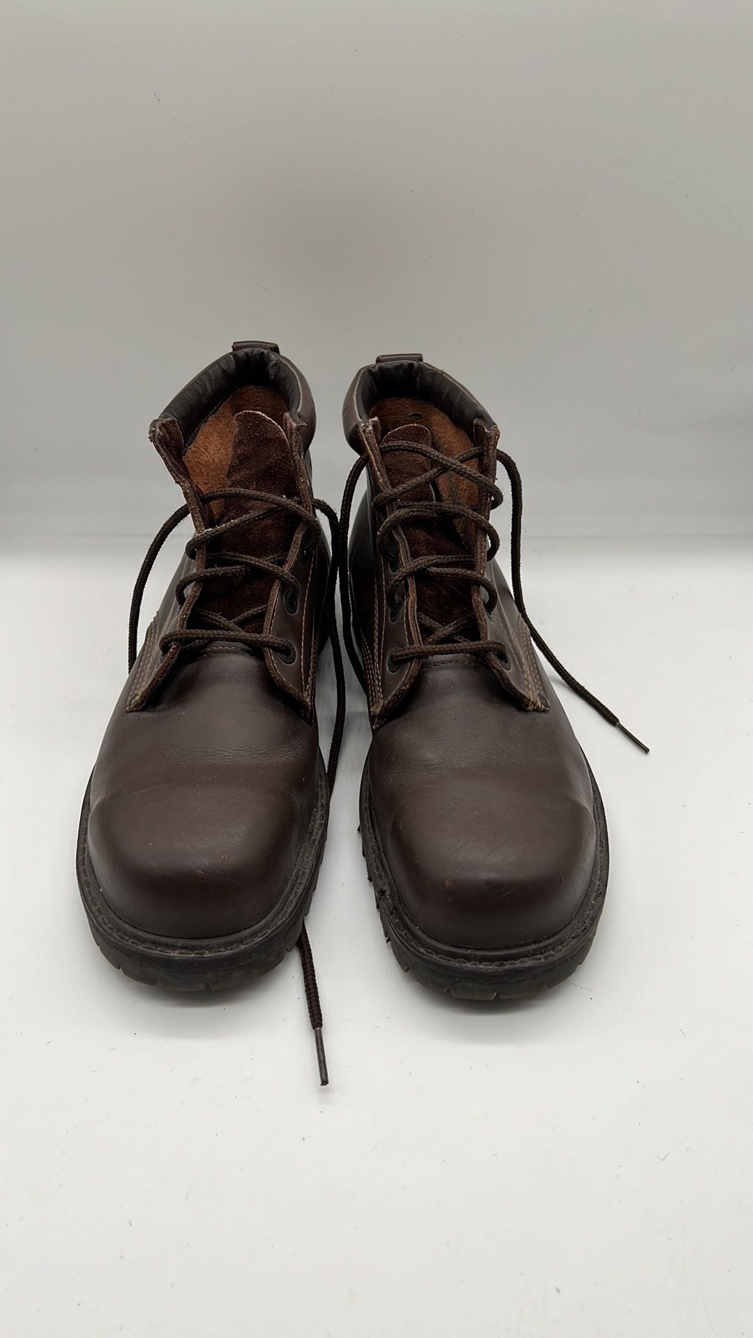 Berrendo Steel Toe Work Boots Men Size 10 Brown  Safety Boots Made In Mexico