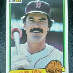 1983 Donruss Dwight Evans Boston Red Sox #452 Baseball Card Vintage Collectible 