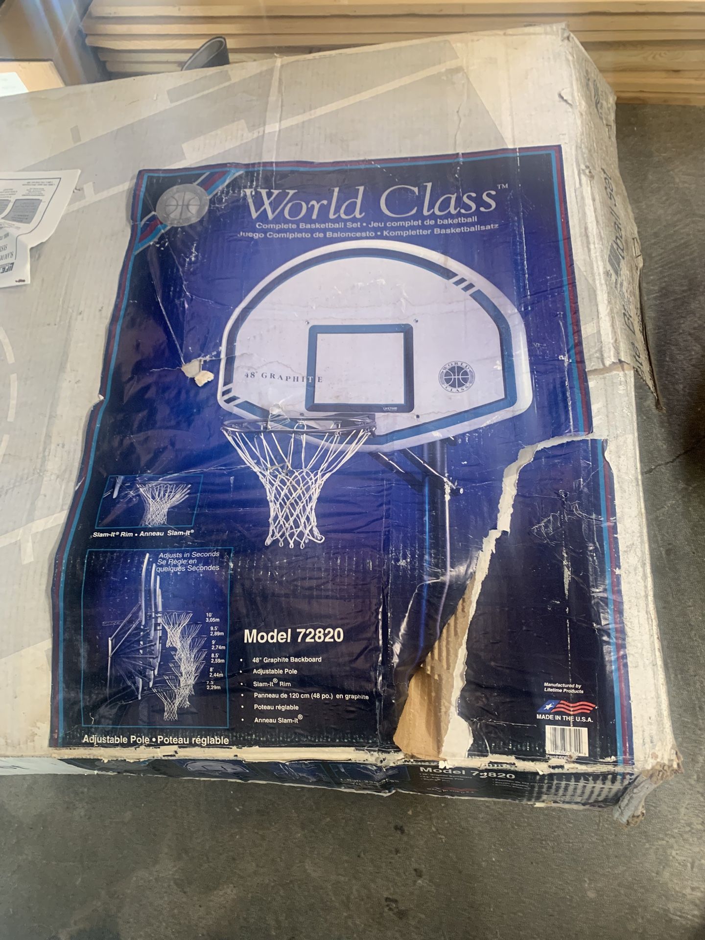 NEW In Ground Basketball Hoop Set