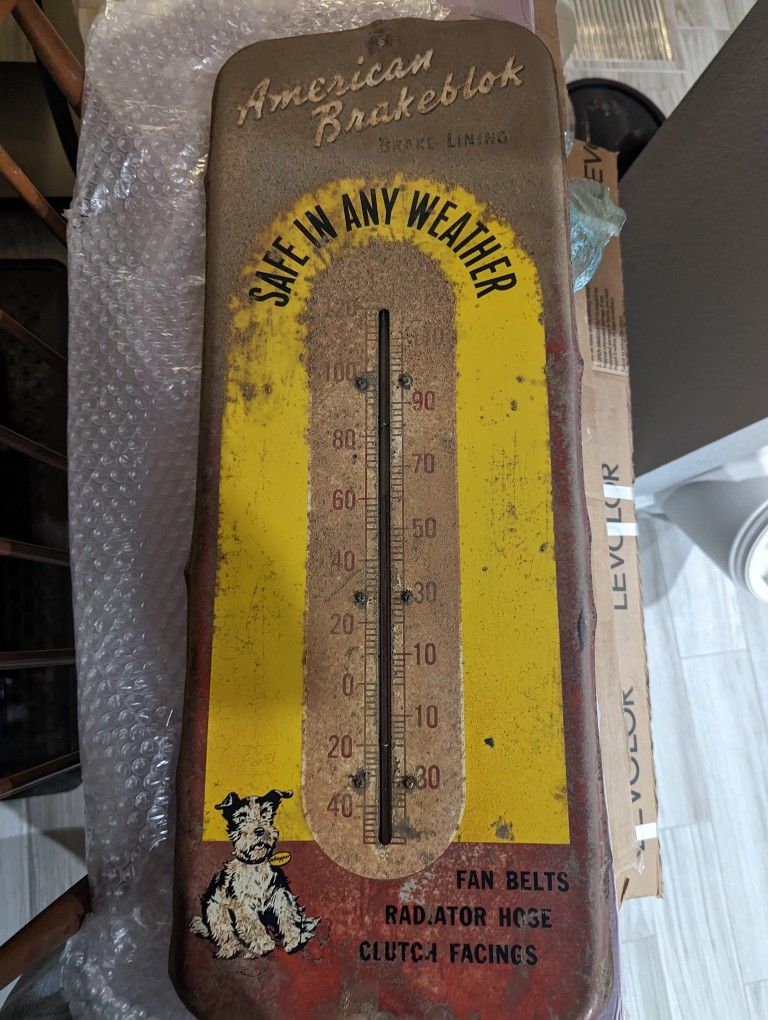 Vintage Advertising Brake Thermometer