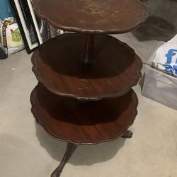 3 Tier Antique Table