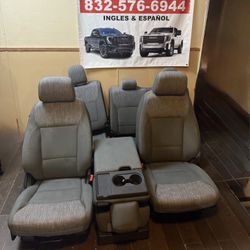 2021 2022 2023 2024 Ford F-150 xlt cloth interior Front seats with center seat console and rear Cloth Seats Truck Parts