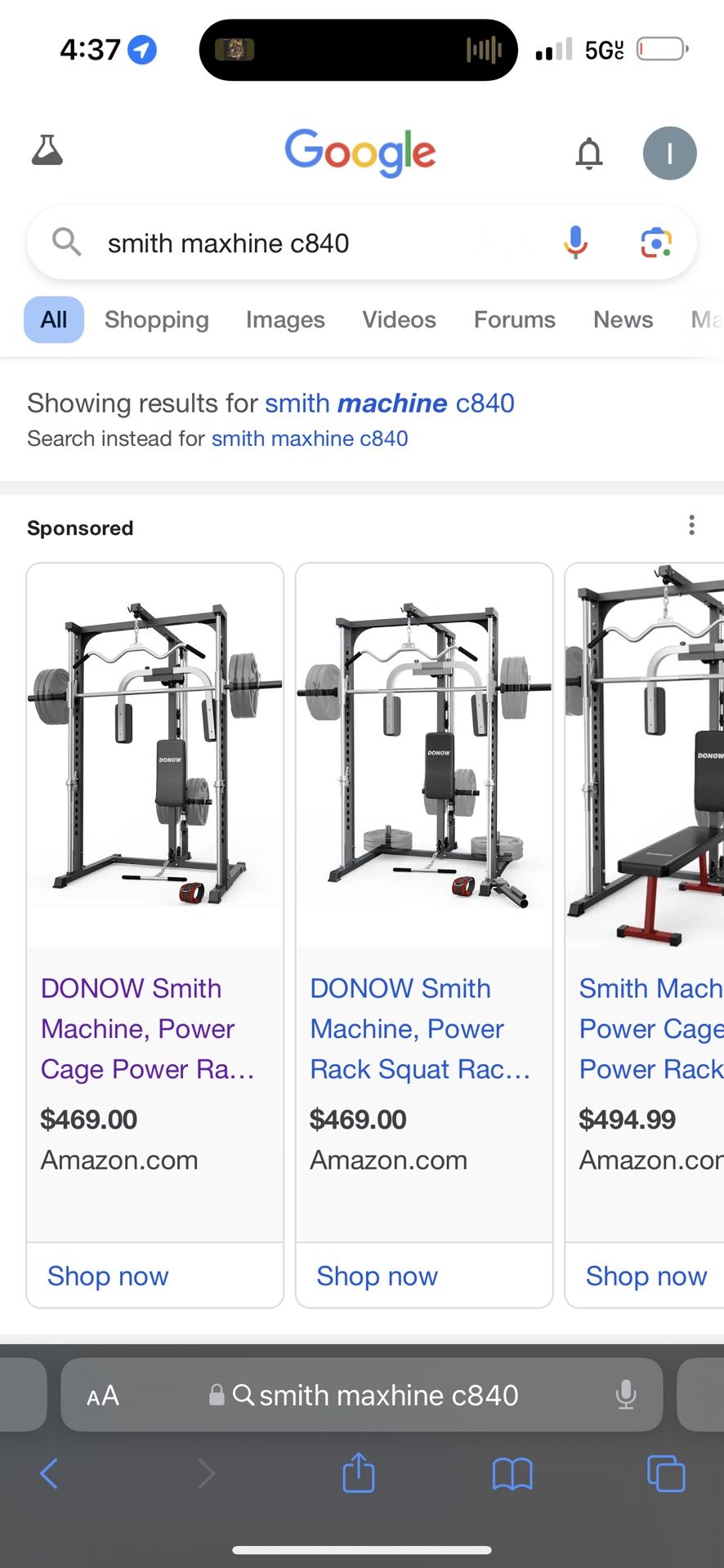 Smith Machine With Weights And Bench 