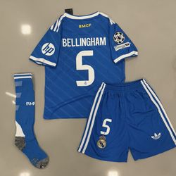 Bellingham youth soccer jersey 3rd kit real madrid 2025/26