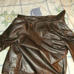 Vintage Leather Bomber Jacket
