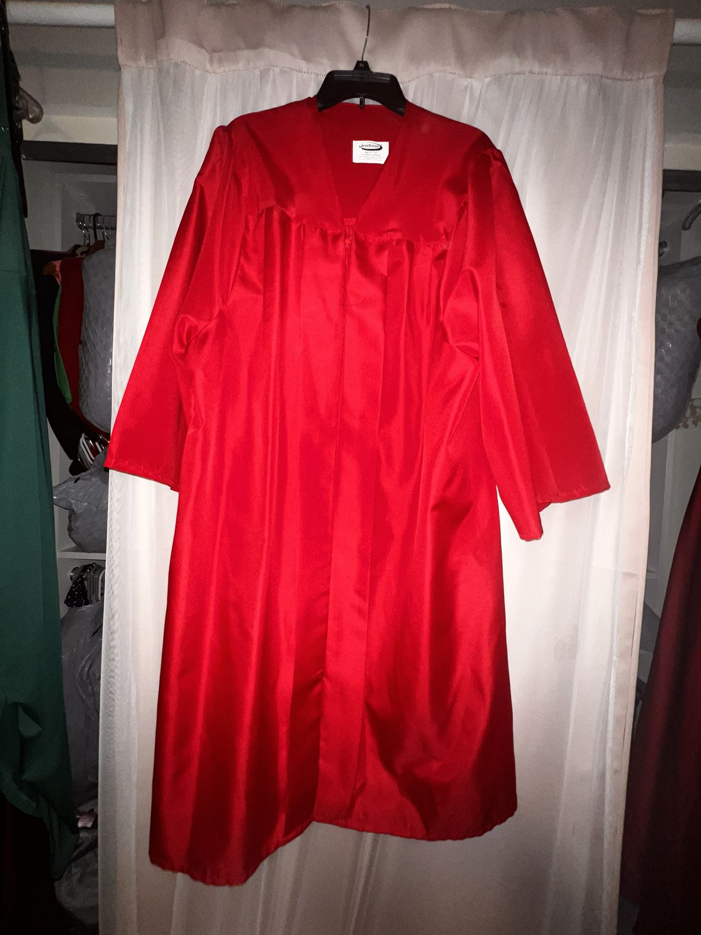 Jostens Red Graduation Gown