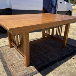 Basset Furniture Arts And Crafts Mission Oak Dining Table
