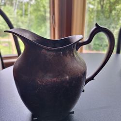 Antique Metal Pitcher by Simeon L. & Georhe H. Roger's #5501