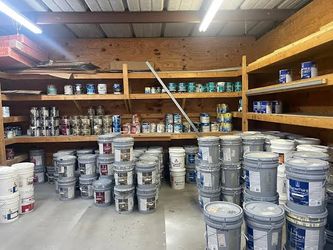 Tons of New Paint Sherwin Williams Super Paints Orig $125 per gallon Now $25