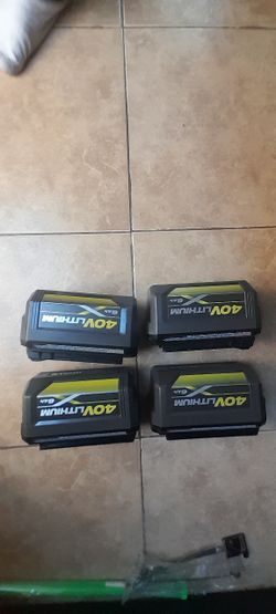 Ryobi 4ov Batteries 6.0ah $80 Each