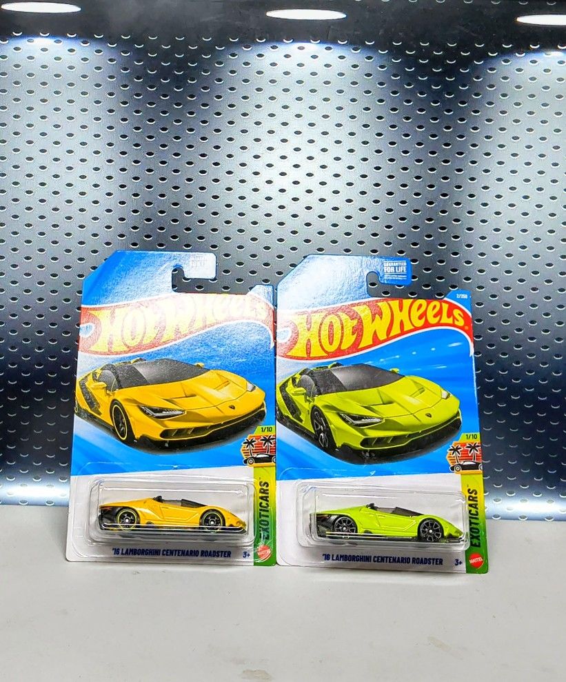 2026 Hot Wheels '16 LAMBORGHINI CENTENARIO ROADSTER Yellow an green both $10
