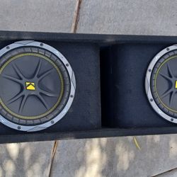 Skar Audio Dual 10 Inch Ported Box With Kicker Speakers
