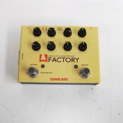 SONICAKE A Factory Analog Preamp & Digital Reverb Guitar Effect Pedal
