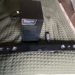 Samsung Speaker With Wireless Subwoofer And Control