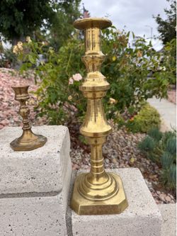 Brass candlesticks HEAVY