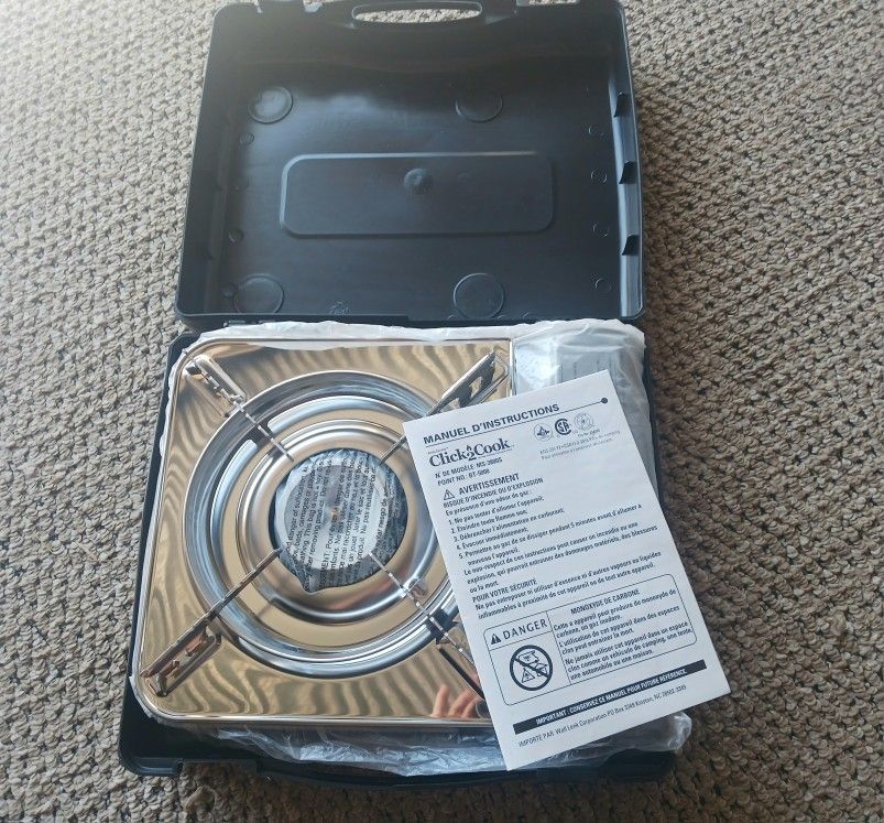 Bella Tavola Click 2 Cook Portable Butane 9560 BTU Stove