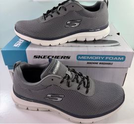 NEW Skechers Men's Flex Lite Athletic Shoe Gray