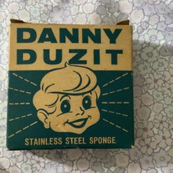 Vintage Danny Duzit Stainless Steel Sponge 1930s Original Box - $10 (Sarasota)