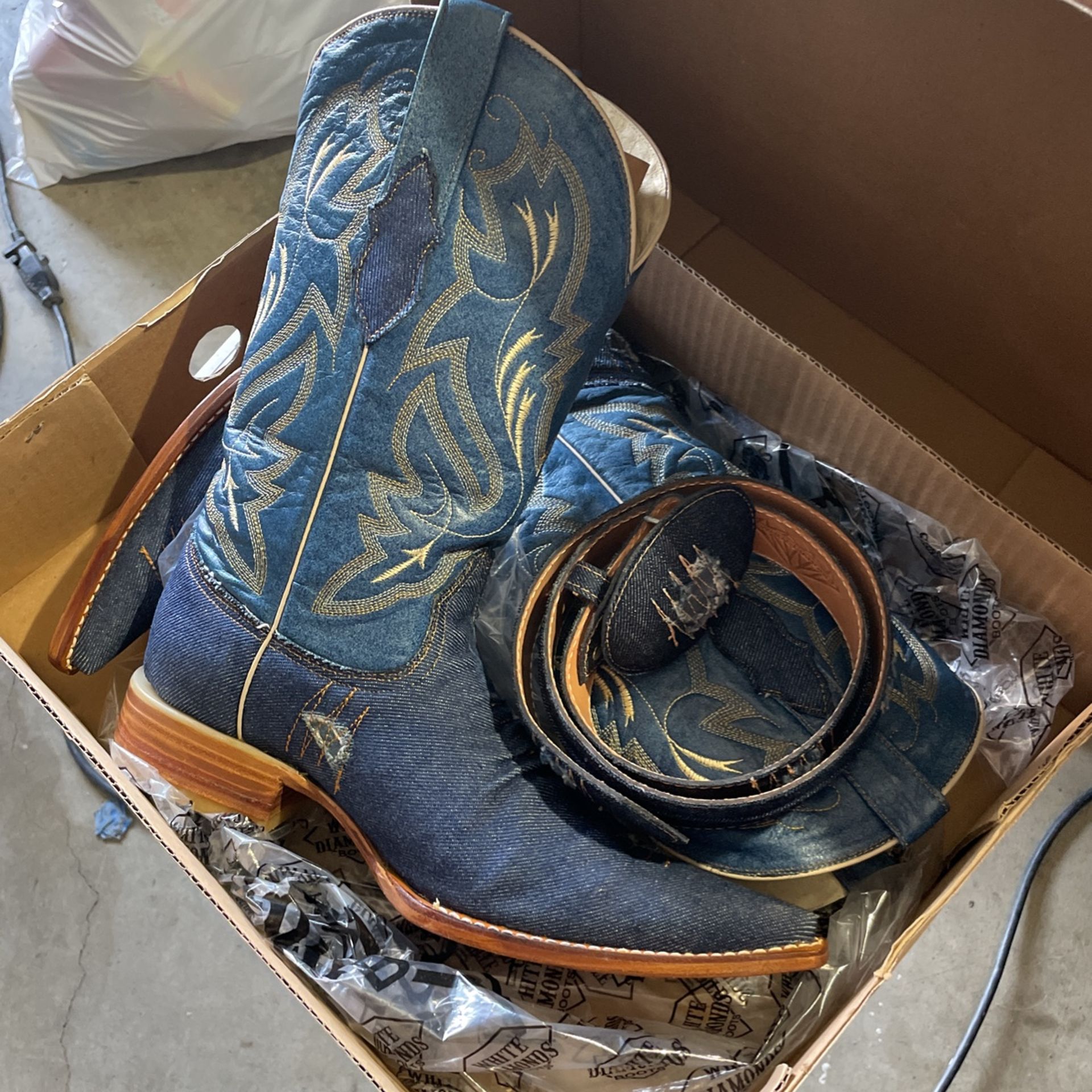 Blue Cowboy Boots