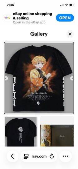 Darc Sport Demon Slayer "Side By Side" Zenitsu Oversized Tee Size Large