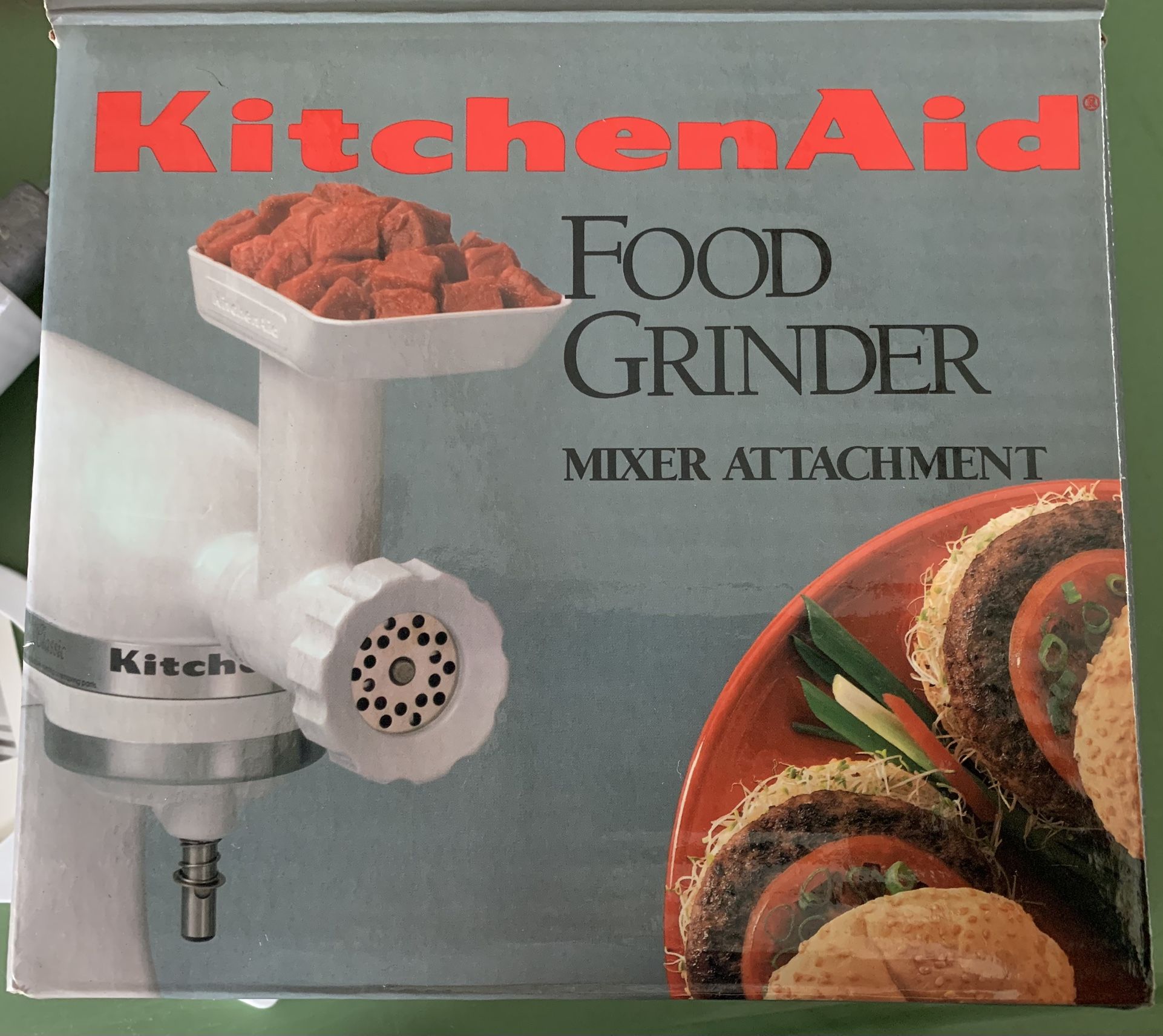 Vintage KitchenAid Food Grinder Mixer Attachment W/Instructions 