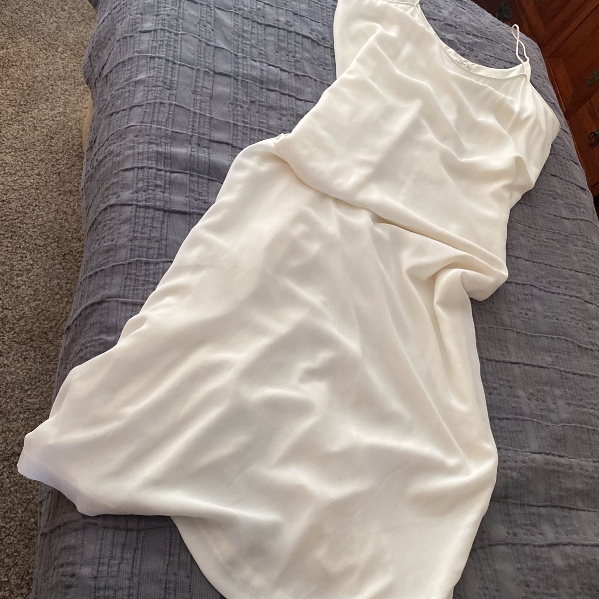 Basic Long Slim Slip Dress Size Large (back slit)