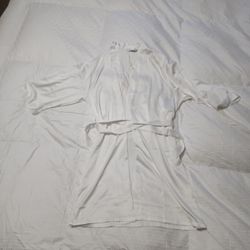White Satin "BRIDE" Robe