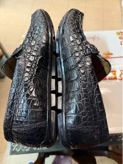 GENUINE CROCODILE DRIVER  MOCASSIN SHOES  size 10.5 11