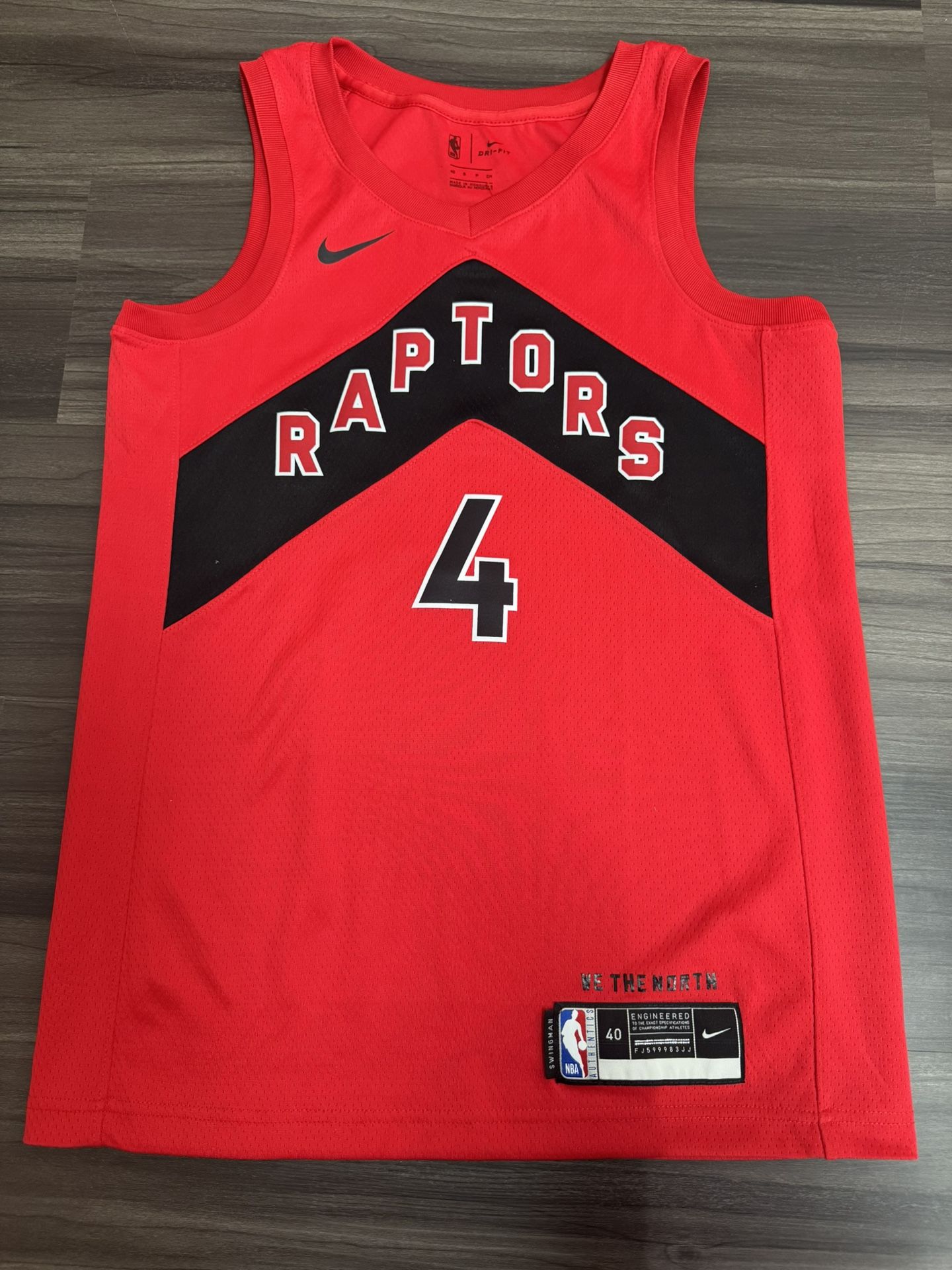 Nike Toronto Raptors Scottie Barnes #4 Swingman Red Jersey Men’s 40 Small