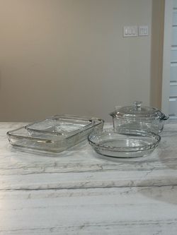 Glass Bakeware & Casserole Dish Set – 5 Pieces