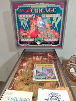 Old Chicago pinball machine