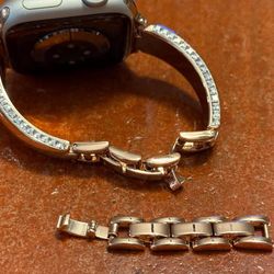 Apple Watch Crystal Silver Band 